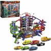 Majorette Garáž Super City + 6 autíčok a vlak