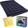 Nafukovací Dvojlôžkový Matrac Velúrový s Púmpou Posteľ 191x137 Bestway 67225