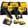 DeWalt Aku bezuhlíková kombo sada klincovačiek DCN692+DCN660 DCK246P2