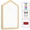 Allboards, biela magnetická tabule - DOMEČEK,HMWHITE96D+MMG