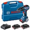 Bosch Profesionálna sada: akumulátorový vŕtací skrutkovač GSR 18V-50 + 3× akumulátor 2,0 Ah + kufrík 06019H5005