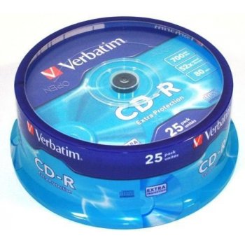 Verbatim CD-R 700MB 52x, 25ks