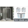 Aquatek FAMILY FAMILYR33CH120X9062 (Cenovo výhodný sprchový kút s posuvnými dverami)