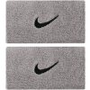 Nike Swoosh Double-Wide Wristbands - matte silver/black