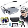Cyklistické okuliare s polarizáciou, 5 vymeniteľných skiel + remienok ROCKBROS 10002