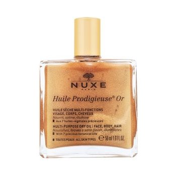Nuxe Huile Prodigieuse OR multifunkčný suchý olej s trblietkami na tvár, telo a vlasy 100 ml