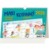Stolový kalendár riadkový 24x16 cm - MAXI RODINNÝ plánovací 2026