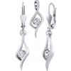 Silvego Strieborná súprava šperkov Brixie náušnice a prívesok s Brilliance Zirconia SILVEGOB80236KLSW