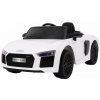JOKO Elektrické autíčko Audi R8 Spyder, kožené sedadlo, penové kolesá, FM rádio, odpružené, biele