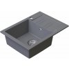 Ruvetti Pino granitový drez 60x44 cm sivá/grafitová/ónyxová 3001PI_GR120_W
