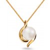 iZlato Forever Náhrdelník s prírodnou perlou v žltom zlate IZ21626