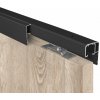 SISCO SISTEM SC - POSUVNÝ SYSTÉM 100 SILENT 80 KG s obojstranným krytom na profil Prevedenie: SC – posuvný systém 100 SILENT pre dvojkrídlové dvere 2D 3000/80 s obojstranným krytom