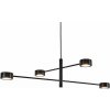 Lustr NORDLUX Stmívatelný LED lustr Clyde - černá, kříž (288374)