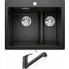 Blanco PLEON 6 SPLIT antracit 521689 + Blanco DARAS-S antracit 517732