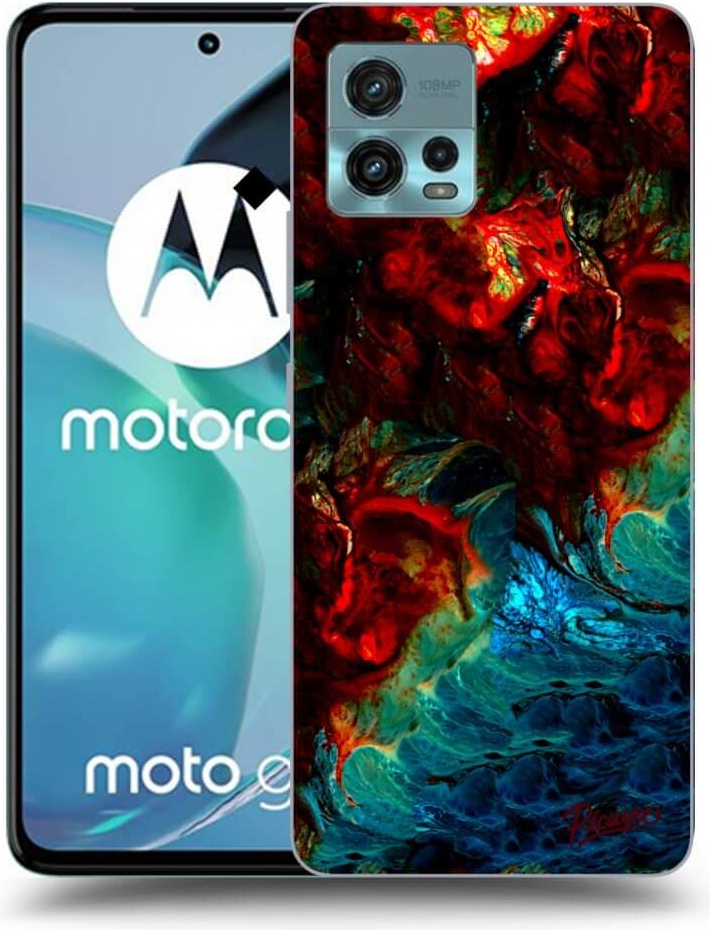 Púzdro Picasee silikónové Motorola Moto G72 - Universe čierne