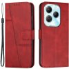 VSETKONAMOBIL 116048 STITCHED Peňaženkový kryt pre Infinix Hot 40 / Hot 40 Pro červený