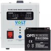 Súprava núdzového napájania 45Ah Volt Polska sinusPRO 500E 12V 300/500W