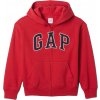 Chlapčenská mikina GAP, V-BAS HERITAGE FZ červená,čierna XL