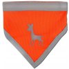 Reflexná šatka pre psy ALCOTT REFLECTIVE SCARF L Oranžová,Sivá