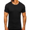 Čierne pánske tričko bez potlače Bolf 2005
