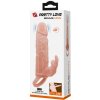 Pretty Love Brave Man - návlek na penis s vibráciami (+ 5cm)
