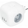 Solight Rozbočovač kocka, 3 zásuvky 230V + USB A+C, vypínač [P110C]