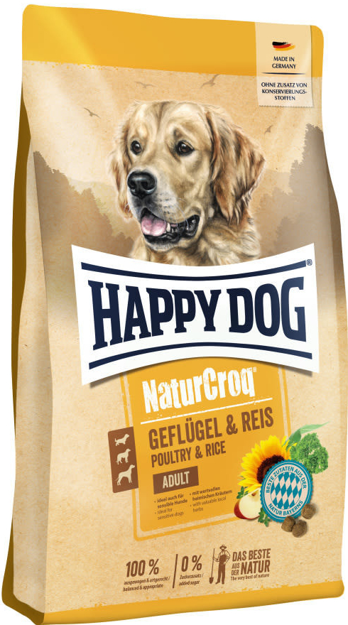 Happy Dog NaturCroq Geflügel Pur & Reis 15 kg