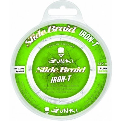 Gunki Šnúra Slide Braid Iron-T Olive Green 120m 0,095mm 4,89kg