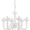 Závesné svietidlo/Luster Ideal lux 093994 BON BON SP6 BIANCO 6xE14 40W biela