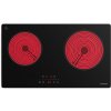 Klarstein CeramEase Slim VTC varná doska, sklokeramika, 2 varné platne, 4 kW, dotyková, časovač (OV15-KL-CE-60Slm-Blk)