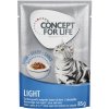 Výhodné balenie Concept for Life 24 x 85 g - Light Cats v omáčke