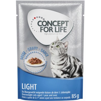 Concept for Life kapsičky, 48 x 85 g - 10 € zľava - Light Cats v omáčke