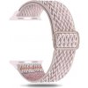eses Nastaviteľný nylónový elastický loop remienok pre Apple Watch 42 mm/44 mm/45 mm/46 mm/49 mm Farba: pieskovo ružová