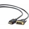 Gembird kábel DisplayPort (M) na DVI (M), 1m, čierny CC-DPM-DVIM-1M