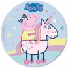 Jedlý papier prasiatko Peppa a jednorožec 20 cm - Dekora