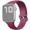 AppleKing prepletený silikónový remienok pre Apple Watch Ultra 49mm / 46mm / 45mm / 44mm / 42mm - vínový - možnosť vrátiť tovar ZADARMO do 30tich dní