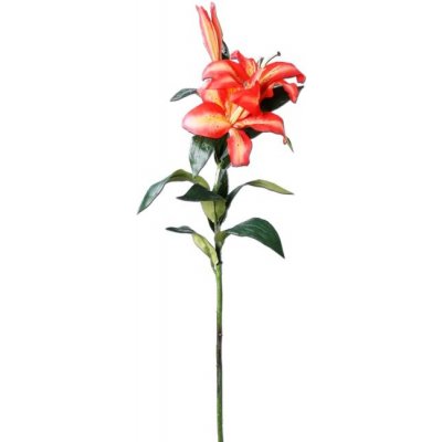 Umělá květina lilie červená 92cm