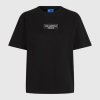 Karl Lagerfeld Tričká s krátkym rukávom KLJ REG OUTLINE LOGO TEE Čierna