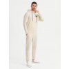 Ombre Men's sweatshirt set hoodie + sweatpants biela | krémová XL Ombre 5907064350162