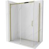 Mexen Omega posuvná sprchová kabína 140 x 80 cm, transparentná, zlatá - 825-140-080-50-00