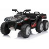 JOKO Elektrická Štvorkolka TX ATV 4x4, 6 kolesové, penové kolesá, kožené sedadlo, Lopatka, nosnosť 40kg, čierne