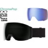 Snowboardové okuliare Smith I/O Mag XL blackout | cp sun black+cp storm blue snsr mir 24 - Odosielame do 24 hodín