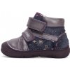 D.D.STEP Detské dievčenské kožené topánky Lavender S082-42515D
