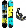 Raven Gravy junior mini detský snowboard + Raven FT360 black/lime viazanie - 120 cm + XL (EU 43-46)