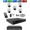 Amiko IP 5 kamerový set so switchom, 2Mpix, Dome (1200K5V2) (Amiko)