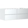 Hansgrohe Xevolos E - Umývadlová skrinka 137x56x55 cm, 4 zásuvky, matná biela/metalická biela 54239320