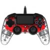 Nacon Wired Compact Controller Illuminated Light Edition Red (PS4)