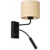 Luminex | Nástenná lampa RATTAN 1xE27/60W+1xG9/8W/230V ratan | LU5274