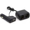 AMIO rozdvojka autozapaľovača + USB