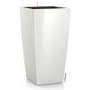 Lechuza Kvetináč Cubico Premium 22, biela vysoko lesklá, 22 x 22 x 41 cm
